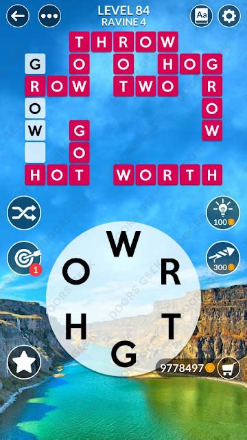 wordscapes level 84 cheats